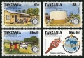 Tanzania 137-140, 140a sheet