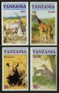 Tanzania 319-322, 322a sheet