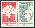 Turkey 1430-1431a pair mlh