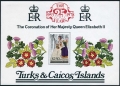 Turks and Caicos 342-345, 346 mnh 346 waved