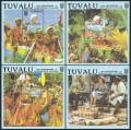 Tuvalu 507a-510a SPECIMEN sheets