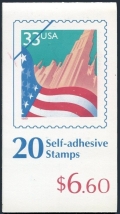United States 3279a booklet/2 panes