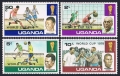 Uganda 203-206, 206a sheet