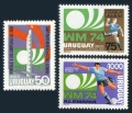 Uruguay 879-881, 881a sheet