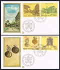 Vatican 733-736 two FDC