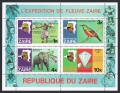 Zaire  902-909, 905a, 909a sheets