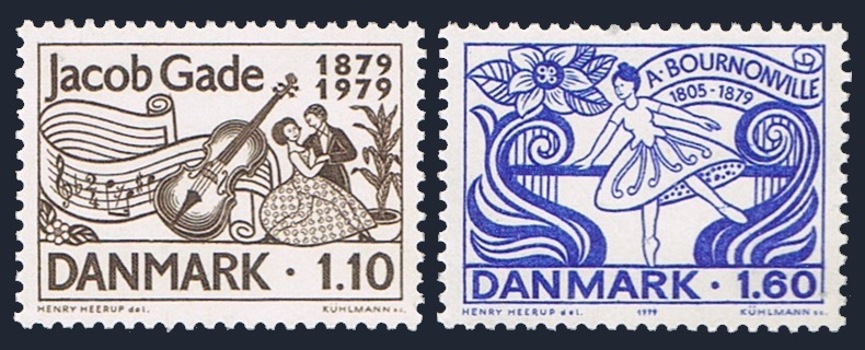 Denmark 660-661 mlh/mnh