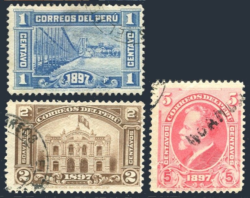 Peru 154-156 used