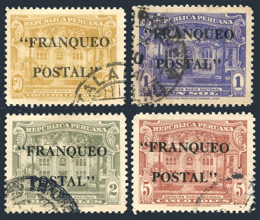 Peru 389-392 used