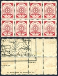 Latvia 2 block/8 black map mlh/mnh