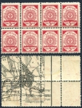 Latvia 2 block/8 black map mlh/mnh