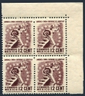 Mexico 845 wmk 279 block/4