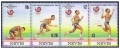 Nevis 569ad strip, 569e sheet