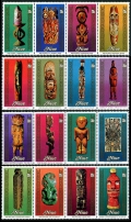 Niue 265-268 ad strips, 268e-268h sheets