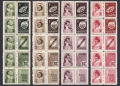 Poland B59-B62-label 10 sets collection