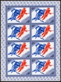 Russia 5222a-5225a mini sheets